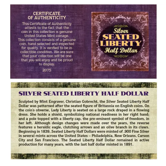 Seated Liberty Silver Half Dollar {2}