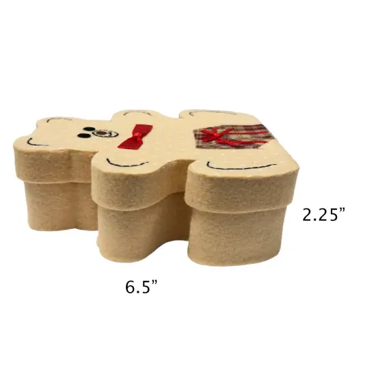 Value Pack of 6 Teddy Bear Gift Box with Soft Felt Touch {2}