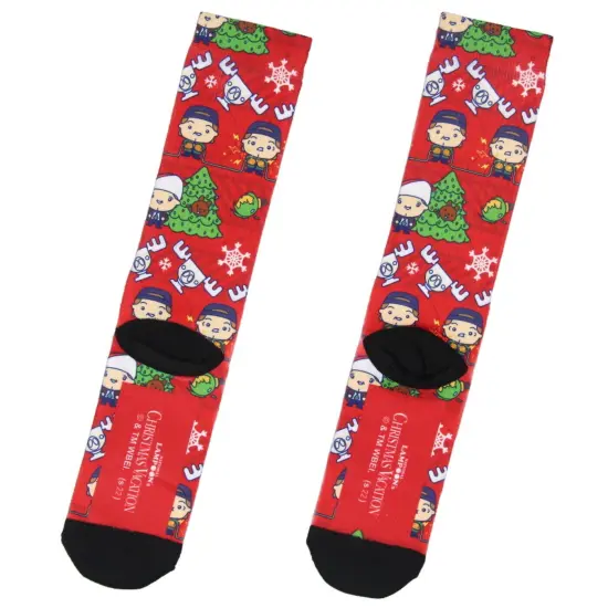 Chibi Christmas Vacation Sublimated Crew Sock {1}