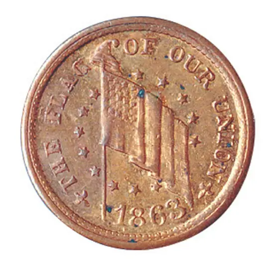 Genuine Historical Civil War Token {1}