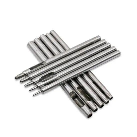 10 PCS Heavy Duty Leather Hollow Hole Punch Set {1}
