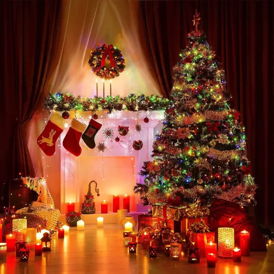 Multicolor Christmas Lights with Green Wire, 66 Feet 300 Count {5}