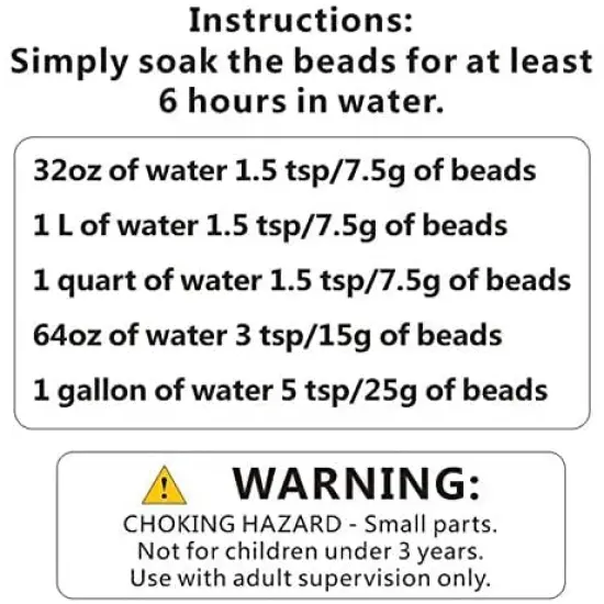 40,000 Clear Big Water Gel Beads Vase Fillers Floral Beads, Water Gel Beads Vase Filler for Christmas, Wedding Centerpiece, Candles, Floral Decorations {2}