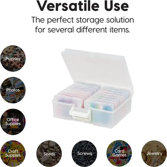 IRIS USA 4&rdquo; x 6&rdquo; Photo Storage Box with 16 Keeper Cases {5}