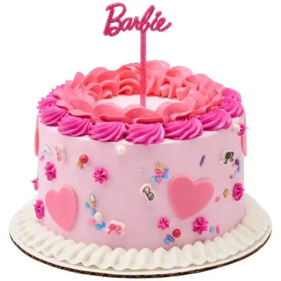Barbie&trade; B and Silhouette Cake Decoration Skewer, 3pcs {3}
