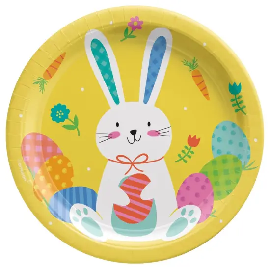 Funny Bunny 7" Round Plates {1}