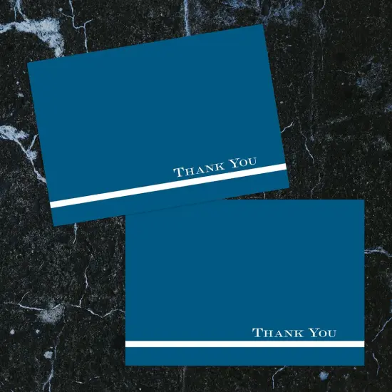 Great Papers! Thank You Note Card and White Envelope, Midnight Blue, 4.75" x 3.375"(folded), 24 count {3}