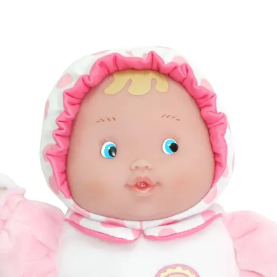 Lil' Hugs Baby's First Soft Doll, Vinyl Face, Pastel Outfits with Rattle, 12" Caucasian {2}