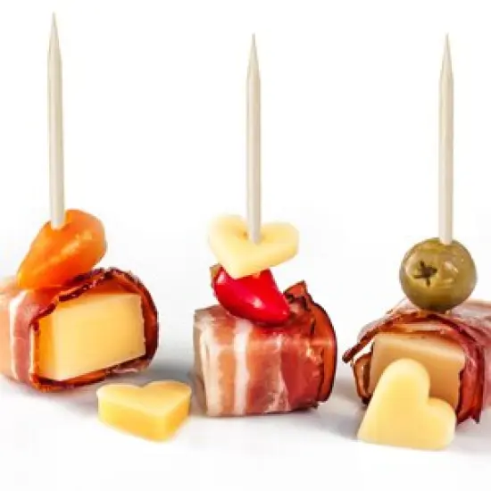 Bamboo Wooden Toothpicks |1000-Piece Large Wood Round Toothpicks in Clear Plastic Storage Box | Sturdy Safe Double Sided Party, Appetizer, Olive, Barbecue, Fruit, Teeth Cleaning Toothpicks. {5}