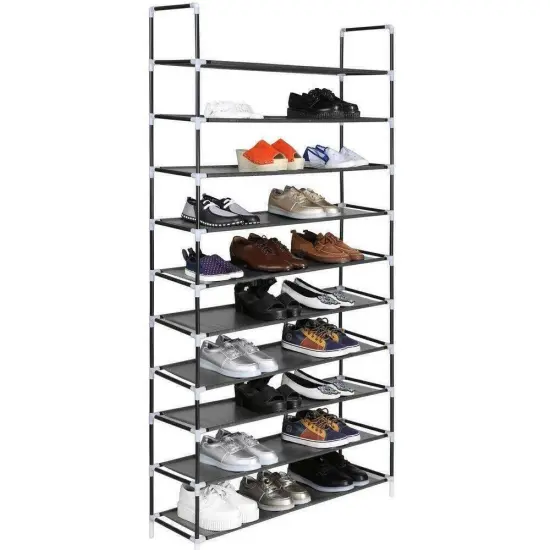 Adjustable Shoe Rack Organizer Storage Shoe Shelves {1}