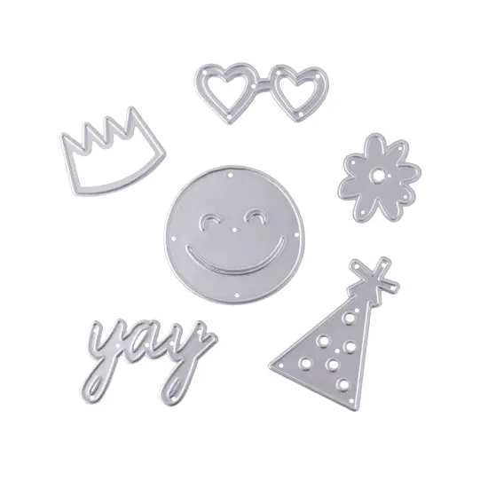 American Crafts Life Of The Party Metal Die Set-6/Pkg {4}