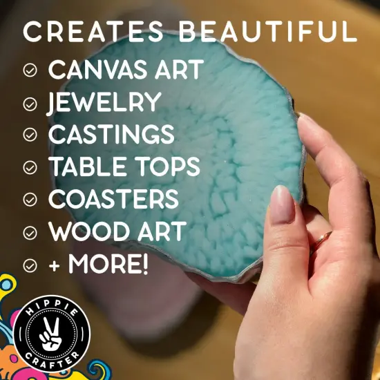 Crystal Clear Epoxy Resin 1 Gallon Kit 2 Part Epoxy Resin for Tumblers, Wood, Table Top, Countertop, Bar & Craft Art, Resin Molds Clear Casting Resin and Hardener Bulk Two Part Resin Epoxy Gallon {2}