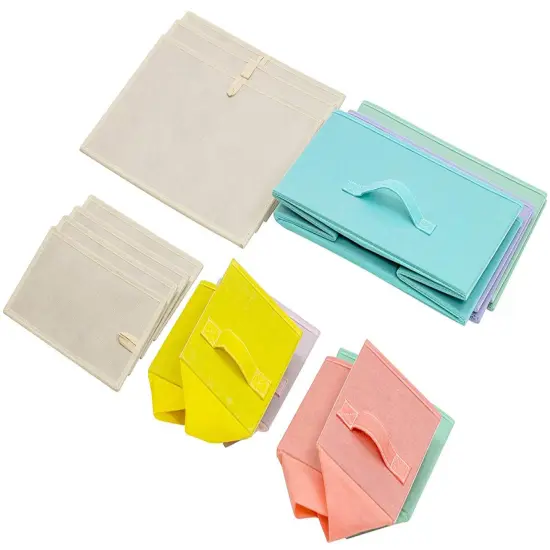 Sorbus Dresser with Drawers - Furniture Storage Tower Unit for Bedroom, Hallway, Closet, Office Organization - Steel Frame, Wood Top, Easy Pull Fabric Bins Pastel Mix {5}