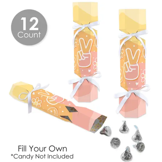 Big Dot of Happiness Stay Groovy - No Snap Boho Hippie Party Table Favors - DIY Cracker Boxes - Set of 12 {3}