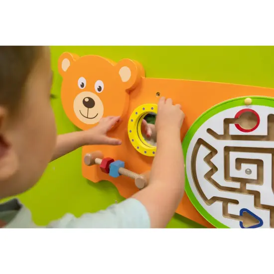 Bear Activity Wall Panel - 18m+ - Toddler Activity Center {4}