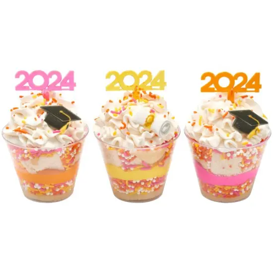 Graduation Cap & Scroll Dec-Ons&reg; Sugar Decorations, 12pc {5}