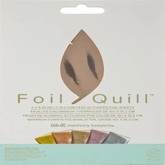 We R Foil Quill Foil Sheets 4"X6" 30/Pkg-Shining Starling {1}