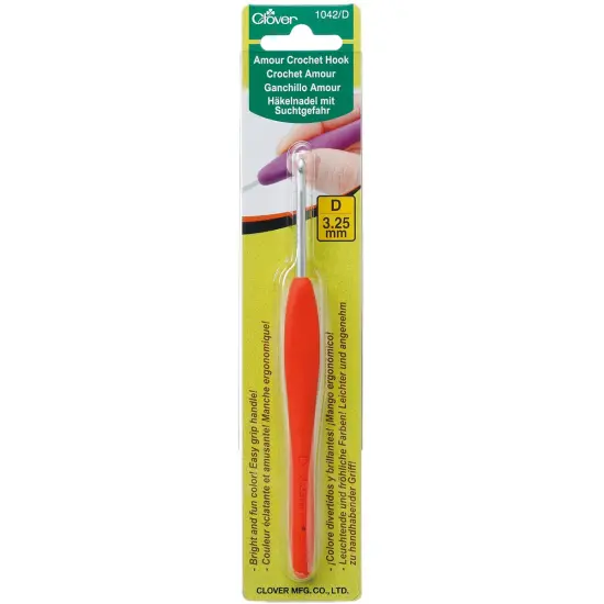 Clover Amour Crochet Hook-Size D3/3.25mm {1}