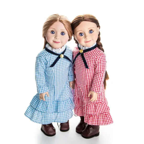 The Queen's Treasures 18 Inch Doll Clothes Set of 2 Little House Dresses {2}