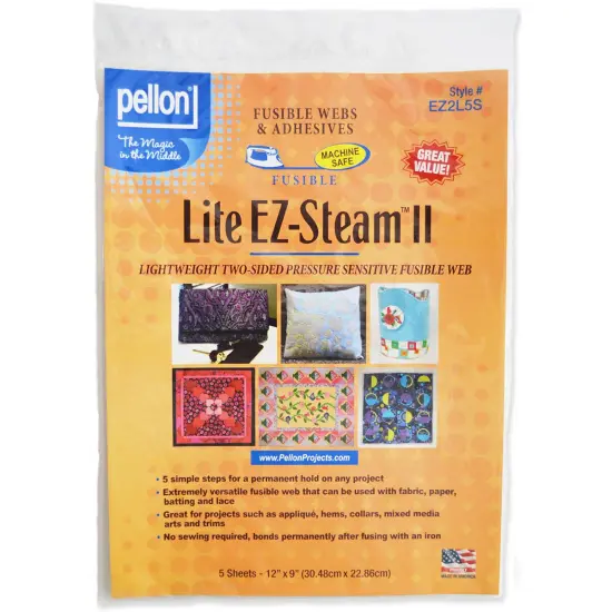 Pellon EZ-Steam II LIte-12"X9" 5/Pkg {1}
