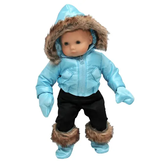 The Queen's Treasures 15 Inch Baby Doll Clothes Complete Blue Snow Suit {2}