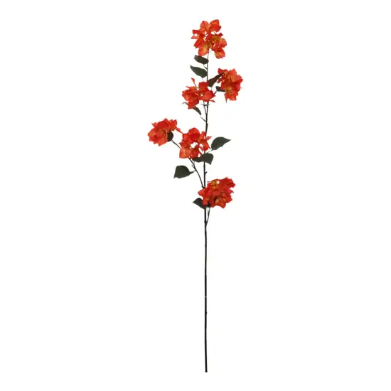 Orange Bougainvillea Spray with Silk Flowers & Foliage, Floral Home by Artificial Flowers {1}