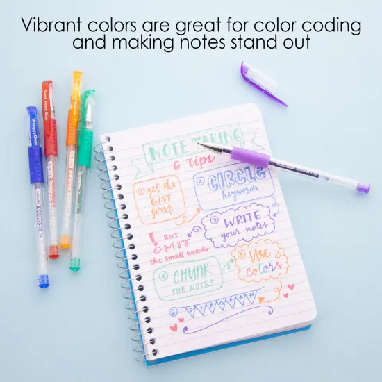 BAZIC Essence Gel Pen 24 Scented Glitter Neon Metalllic Color {4}