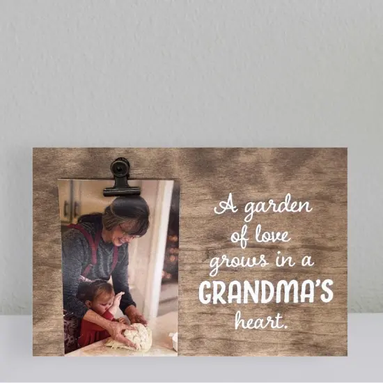 Decorative Wood Clip Frame: Grandma {3}