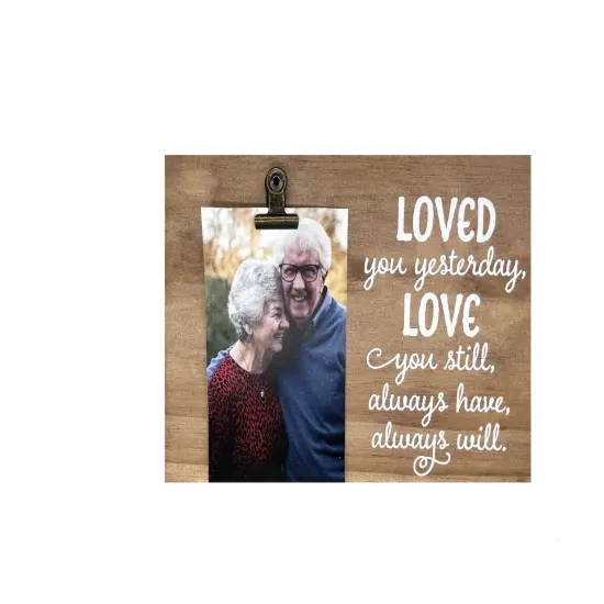 Decorative Wood Clip Frame: Love You Still {4}