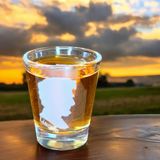 2oz Abe Lincoln Shot Glass {5}