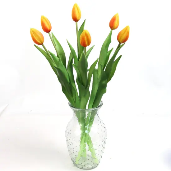 24-Pack: Real Touch Orange Tulip Bud Stem, Floral Home by Artificial Flowers {3}