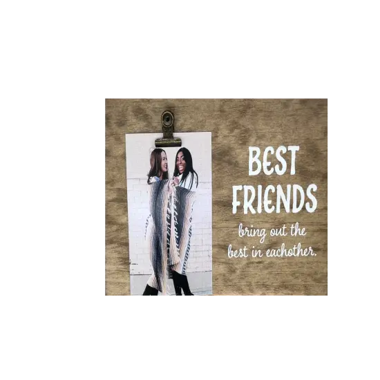 Decorative Wood Clip Frame: Best Friends {4}