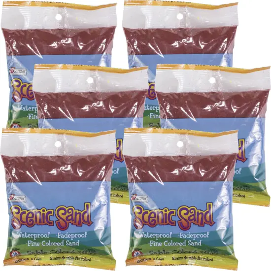 Multipack of 6 - Scenic Sand 1lb-Bright Red {1}