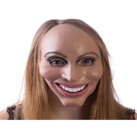 Purging Female Face Latex Half Mask Costume Accessory {1}