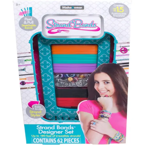 Strand Bands Designer Set Make2Wear Strand Styler Goth Girl Teal {1}