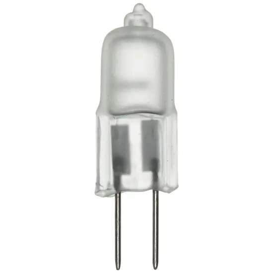 SUNLITE 20w 12v Single Ended T2.5 G4 Bi-Pin Base Frost 3200K Halogen Lamp Bright White {1}