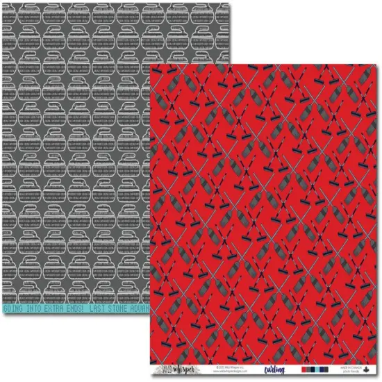 Curling DOUBLE 12x12 Paper Pack - Wild Whisper Designs {4}