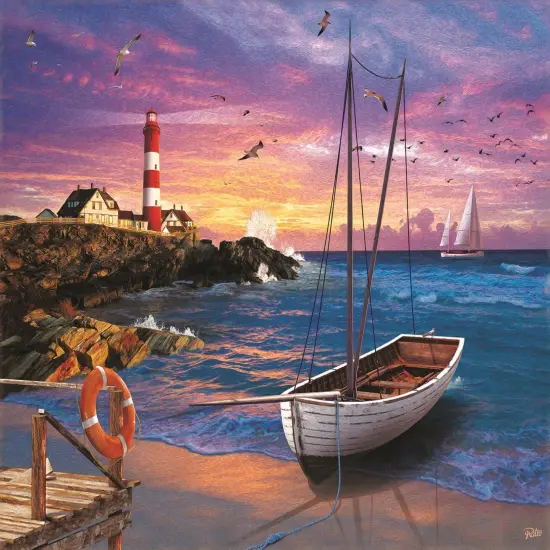 Sunsout Cozy Cove 500 pc Jigsaw Puzzle 42253 {1}