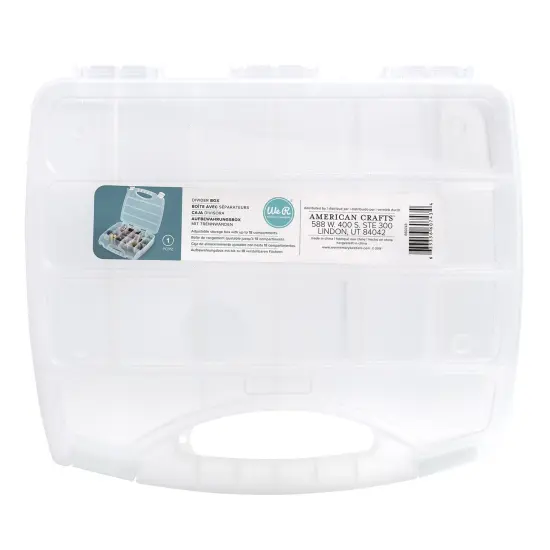 We R Divider Box Translucent Plastic Storage-12"X10"X2.4" Case {1}