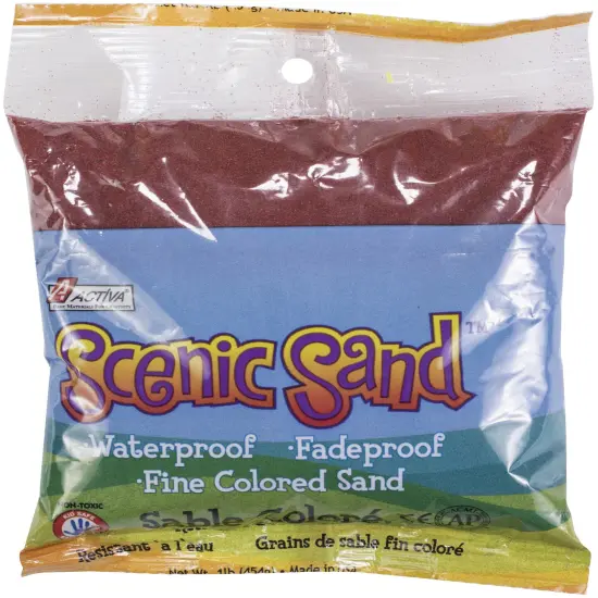 Multipack of 6 - Scenic Sand 1lb-Bright Red {2}