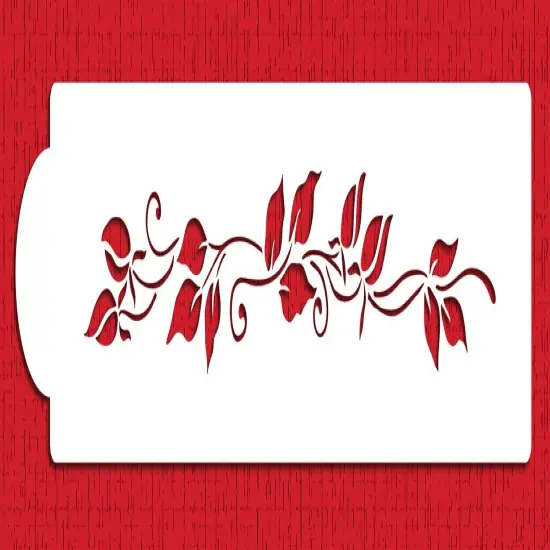 Rose Cake Stencil Tier #1 | C561 by Designer Stencils | Cake Decorating Tools | Baking Stencils for Royal Icing, Airbrush, Dusting Powder | Reusable Plastic Food Grade Stencil for Cakes | Easy to Use & Clean Cake Stencil {5}