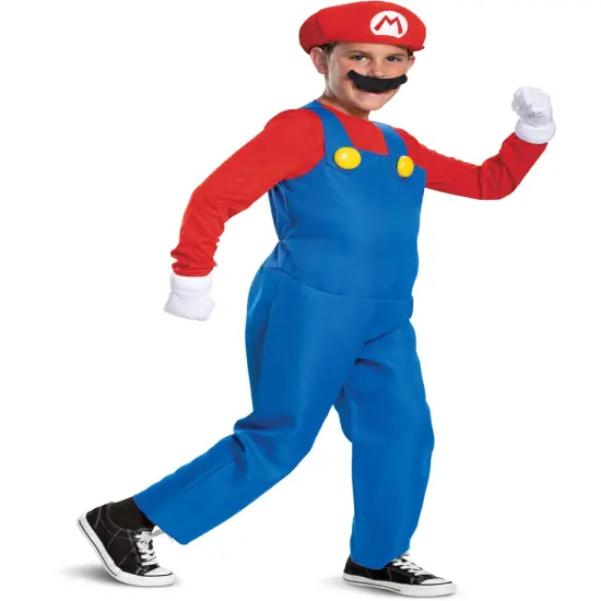 Child's Deluxe Super Mario Brothers Mario Costume {1}
