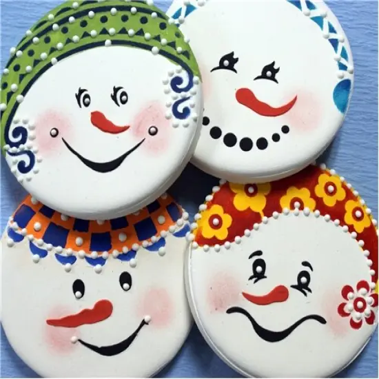 Snowkids Cookie Stencil Set | C908 by Designer Stencils | Cookie Decorating Tools | Baking Stencils for Royal Icing, Airbrush, Dusting Powder | Reusable Plastic Food Grade Stencil for Cookies | Easy to Use & Clean Cookie Stencil {2}