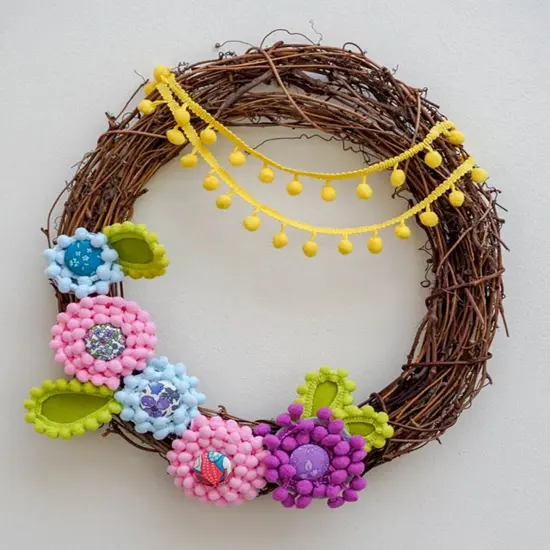 20 yards of 5/8"Lo lita Pom Pom Fringe Trim | 20 yard cut White {6}