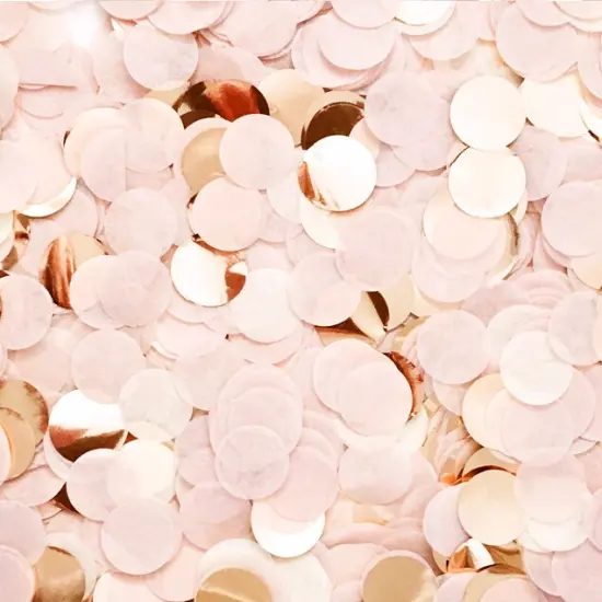 Jumbo Confetti Balloon - Blush & Rose Gold {2}