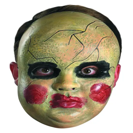 New Scary Halloween Costume Adult's Smeary Doll Face Mask Facemask {1}