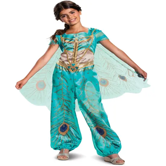 Girls Disney Princess Jasmine Classic Teal Costume {1}