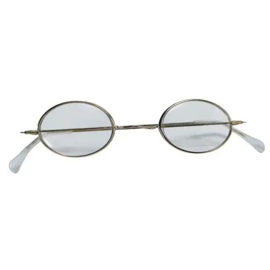 Round Metal Santa Claus Costume Mrs Claus Glasses {1}