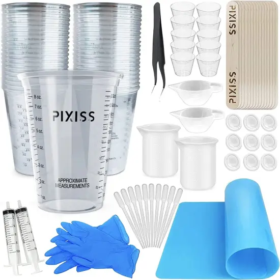 Pixiss Disposable Measuring Cups for Resin and Resin Accessories- Pack of 20 10oz Cups {1}