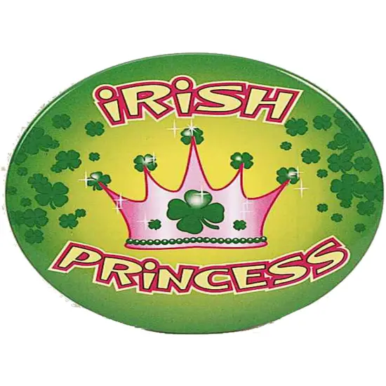 Adult's Womens St. Patrick's Day Irish Princess Button Costume Accessory {1}